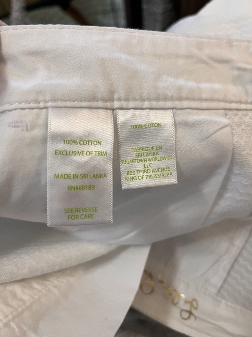 Lilly Pulitzer Resort White Buttercup Shorts Sz 10 Scalloped Hem 5" Inseam Jacqu - Picture 11 of 11